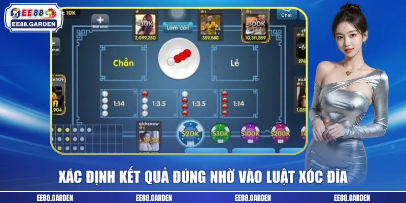Xác định kết quả đúng nhờ vào luật xóc đĩa